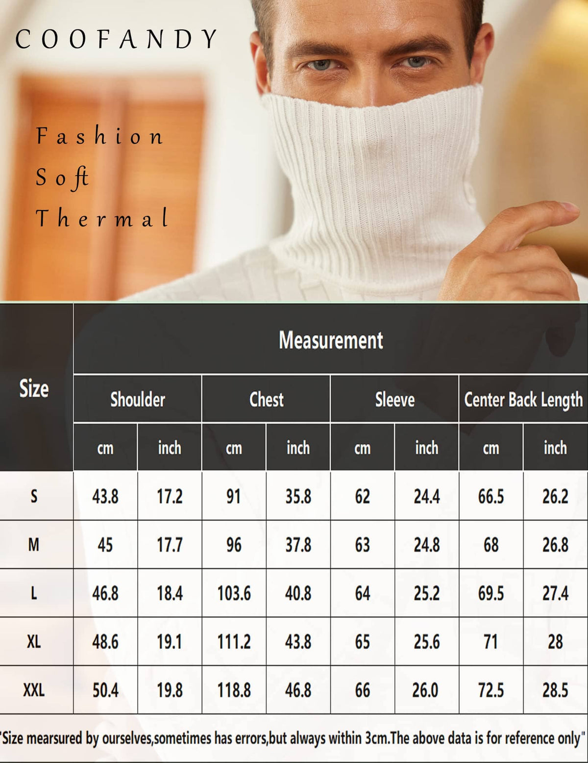 Slim Fit Turtleneck Thermal Sweaters (US Only)