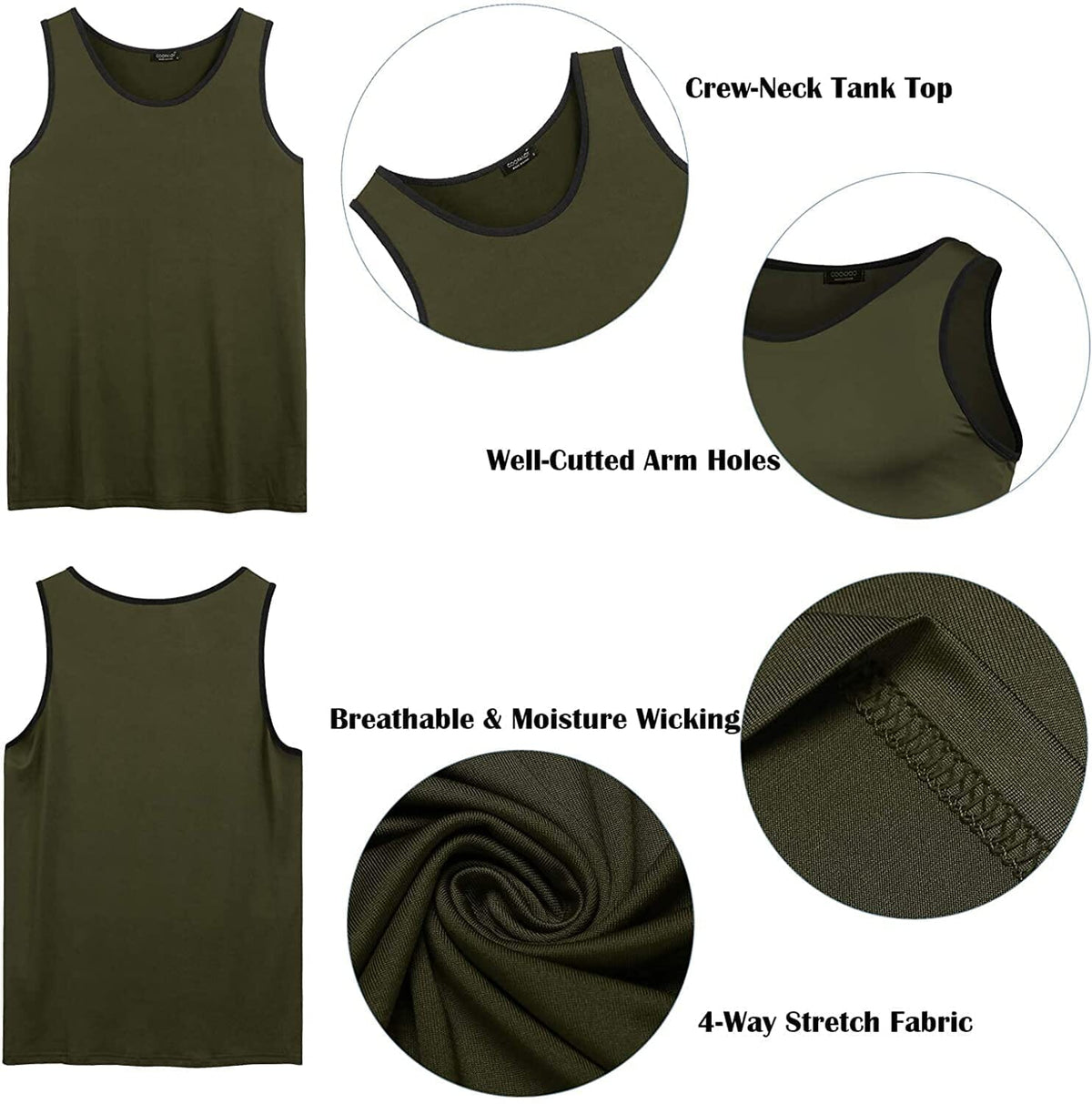 Gym Tank Top 3 Pack Shirts (US Only)