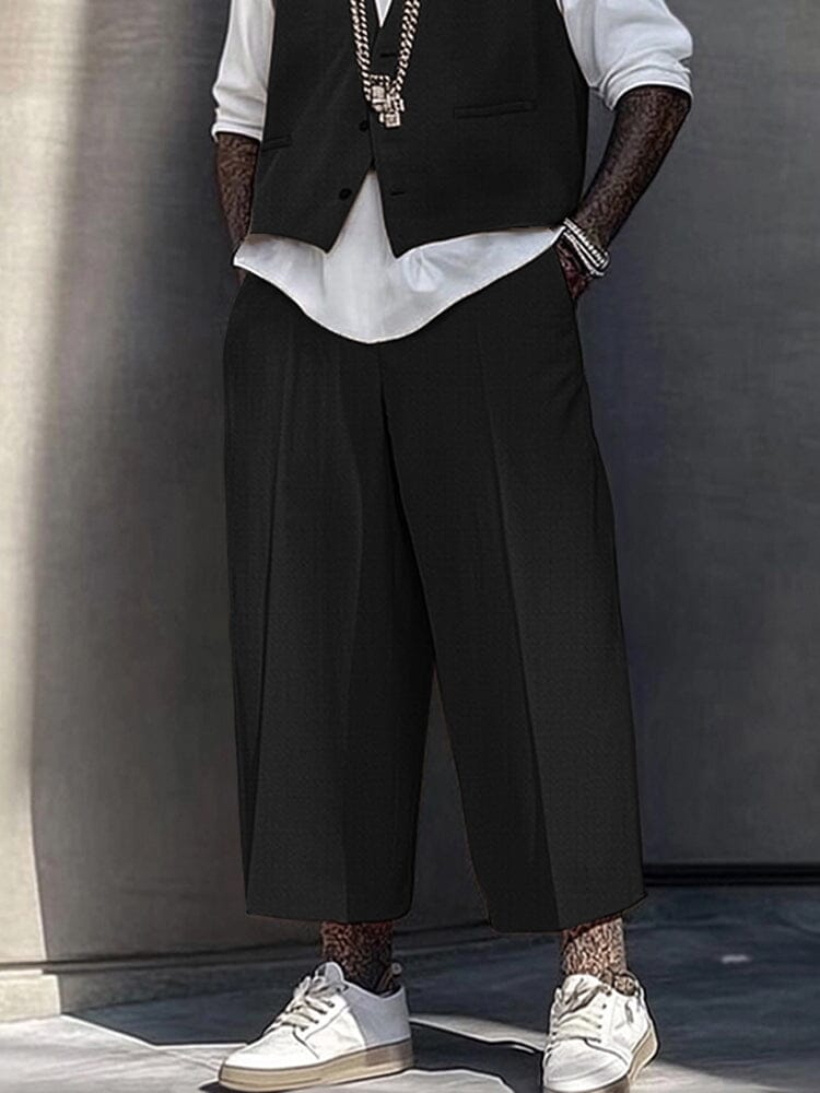 Refined Casual Suit Vest Pants Set