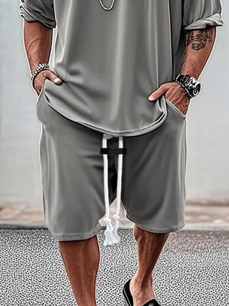 Comfort Fit T-Shirt Shorts Set