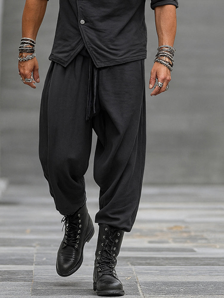 Trendy Hooded Slant Placket Shirt Pants Set