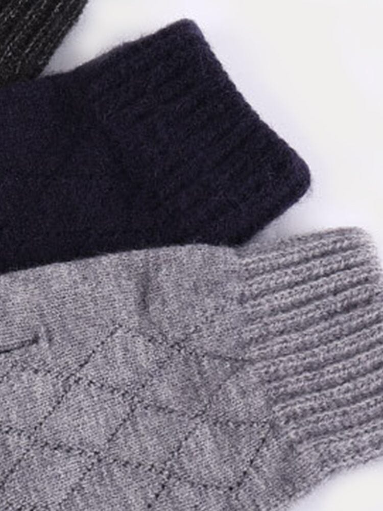 Cable Knit Touch Screen Gloves
