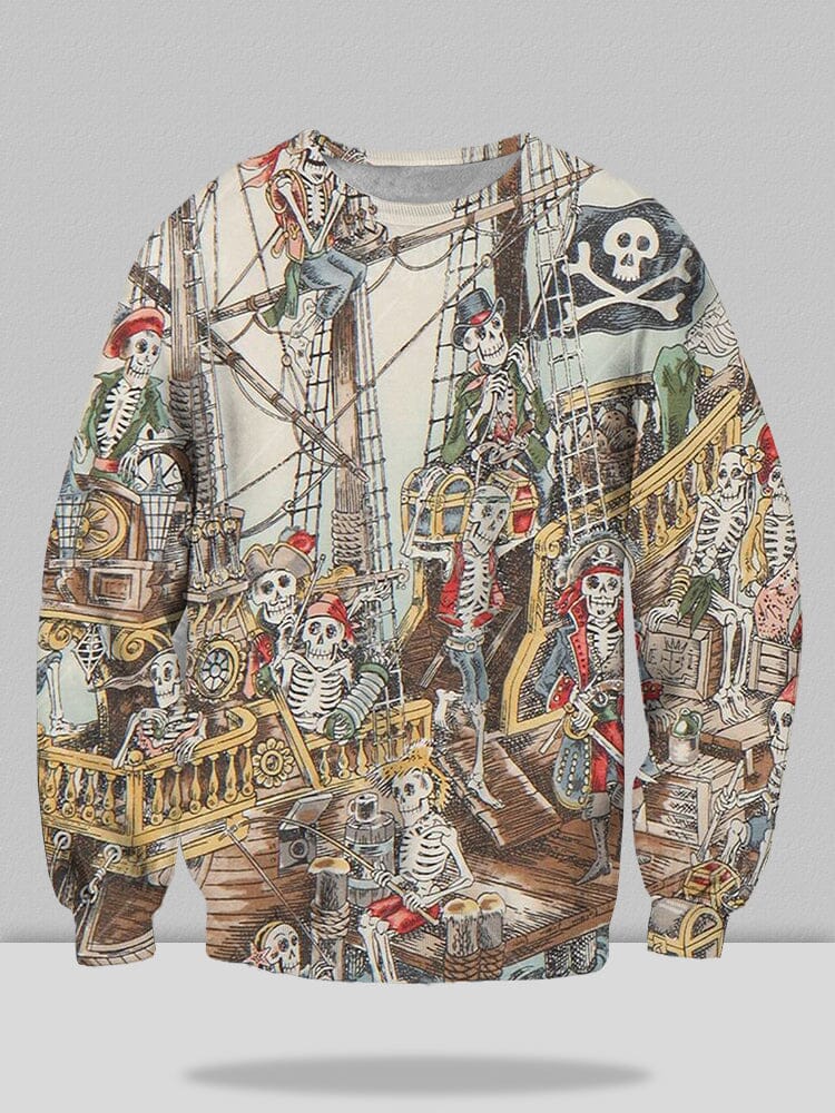 Printed Street Trend Classic Crew Neck Sweatshirt