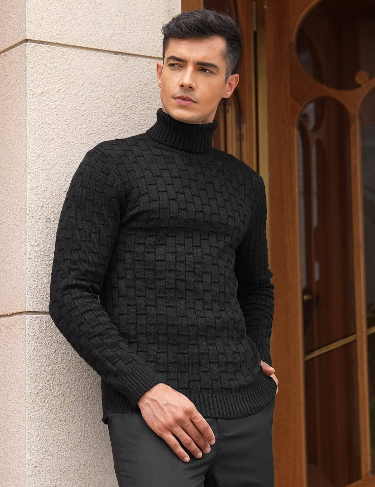 Slim Fit Turtleneck Thermal Sweaters (US Only)