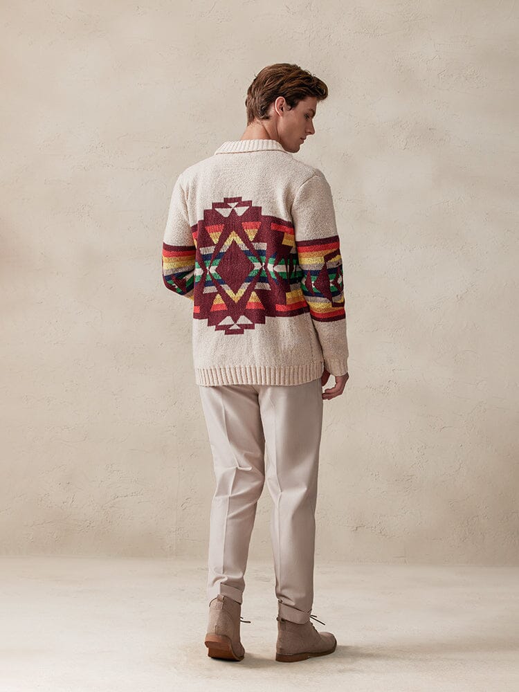 Stylish Colorful Graphic Cardigan
