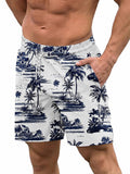 Quick-Dry Printed Swim Trunks with Compression Lining (US Only)