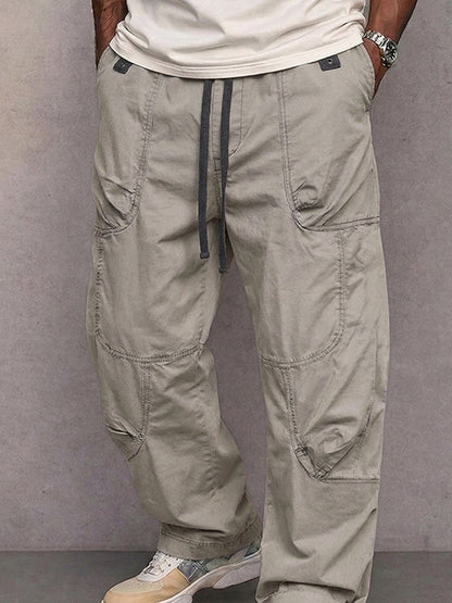 Casual Athletic Straight Leg Cargo Pants