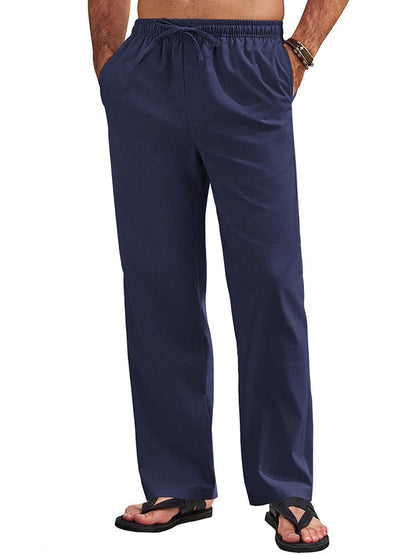 Sumer Linen Blend Beach Yoga Trousers (US Only)