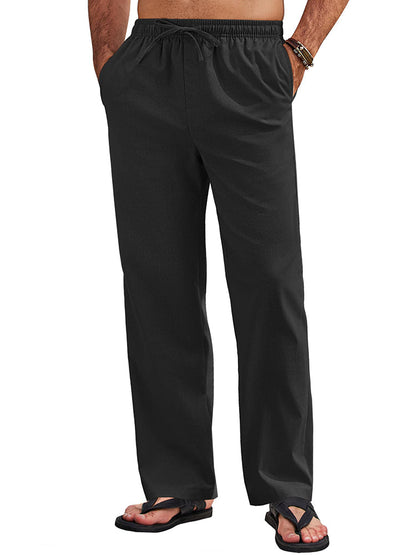 Sumer Linen Blend Beach Yoga Trousers (US Only)
