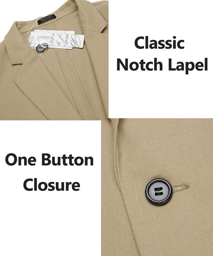 Casual Regular Fit Lightweight Linen Blazer (Live Only)