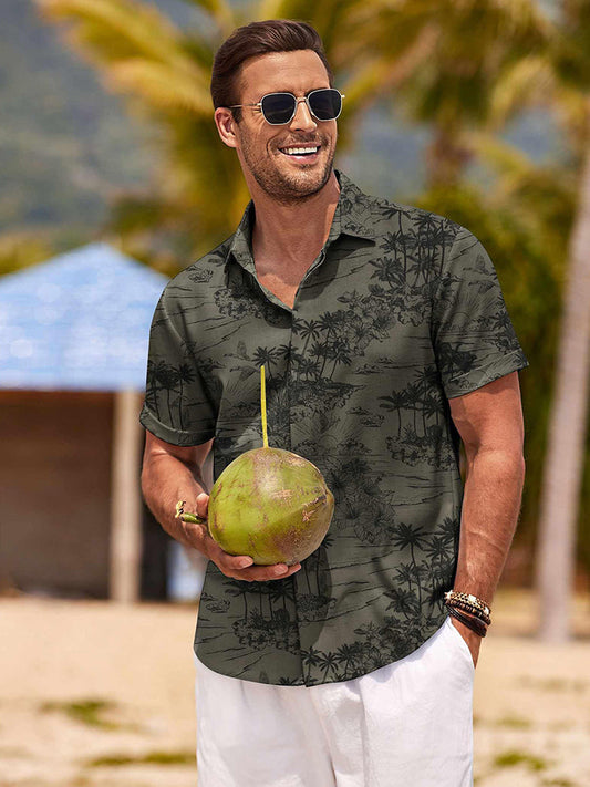 Designer Floral Linen Blend Shirt (US Only)