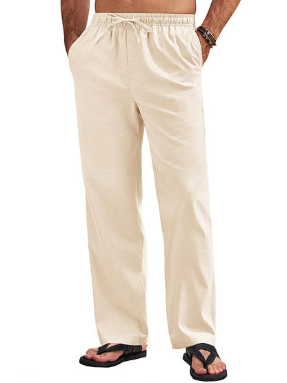 Sumer Linen Blend Beach Yoga Trousers (US Only)