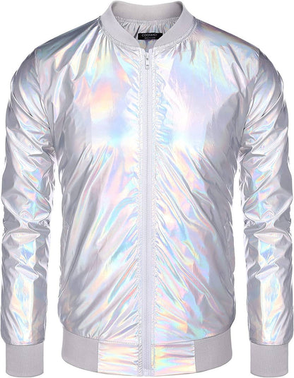 70s Disco Christmas Party Zip-up Jacket (US Only)