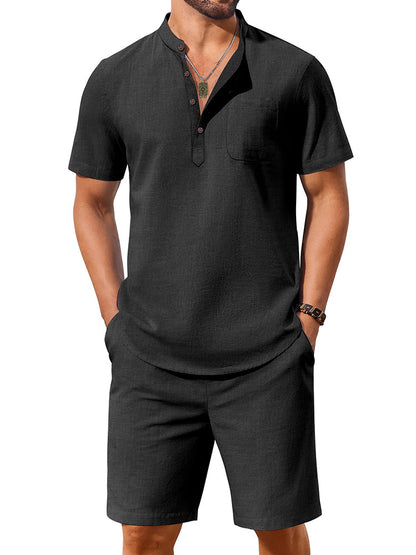 Casual 100% Cotton 2-Piece Vacation Set (US Only)