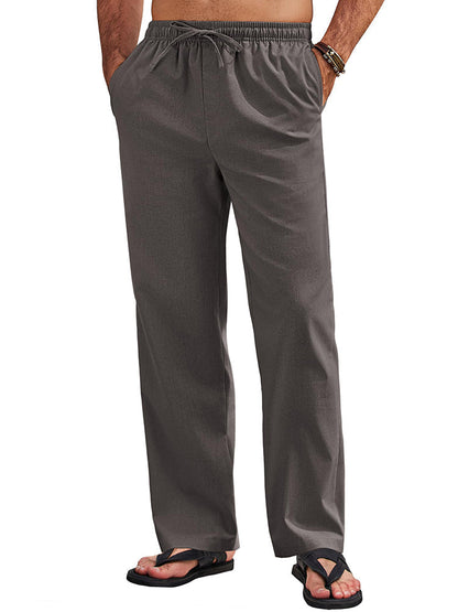 Sumer Linen Blend Beach Yoga Trousers (US Only)