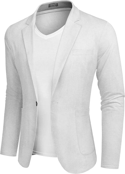 Casual Regular Fit Lightweight Linen Blazer (Live Only)