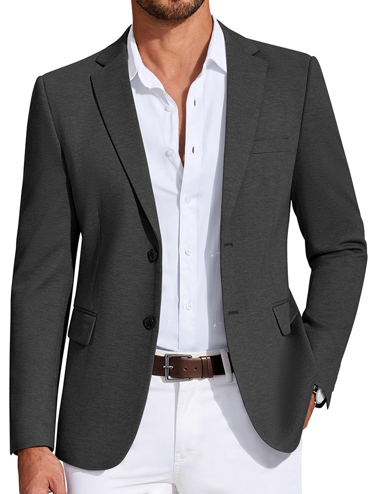 Business Casual Two Buttons Suit Jacket Blazer (US Only)
