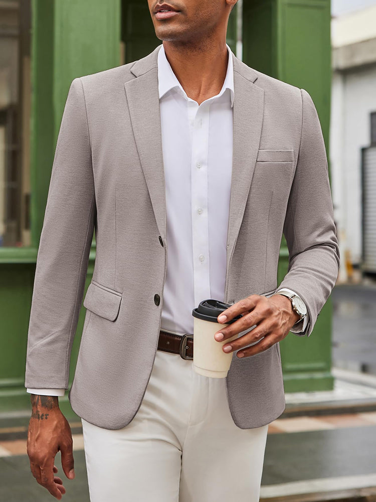 Business Casual Two Buttons Suit Jacket Blazer (US Only)
