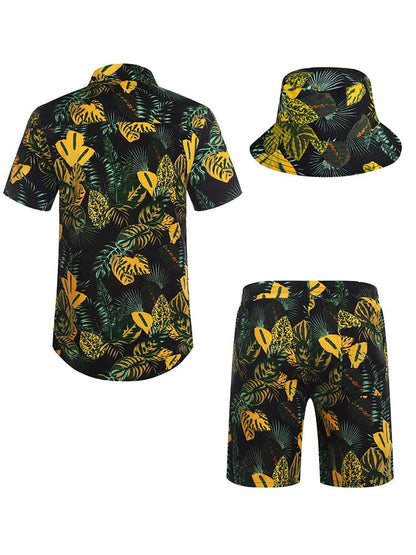 Hawaiian Beach Sets with Bucket Hat (US Only)