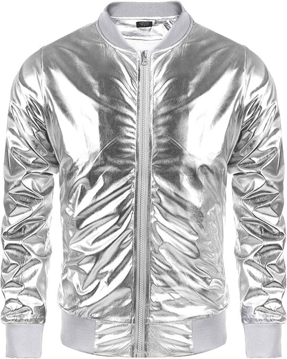 70s Disco Christmas Party Zip-up Jacket (US Only)