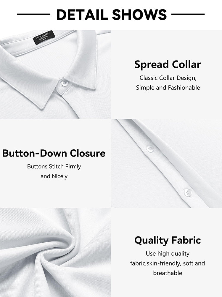 Casual Summer Wrinkle Free Dress Shirt (US Only)