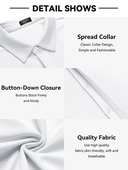 Casual Summer Wrinkle Free Dress Shirt (US Only)