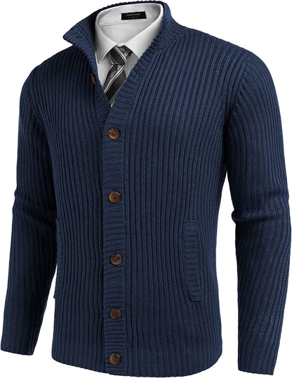 Stand Collar Button Down Sweaters (US Only)