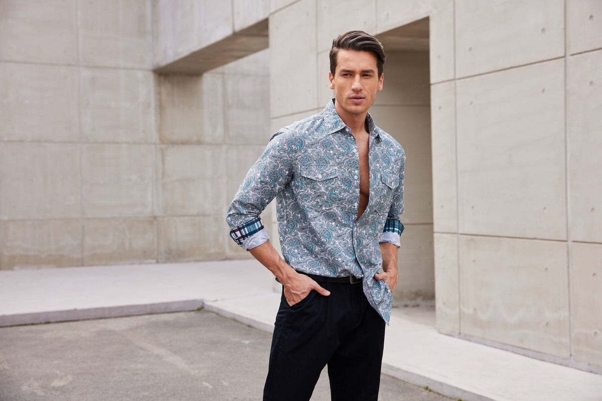 Floral Dress Slim Shirt (US Only)