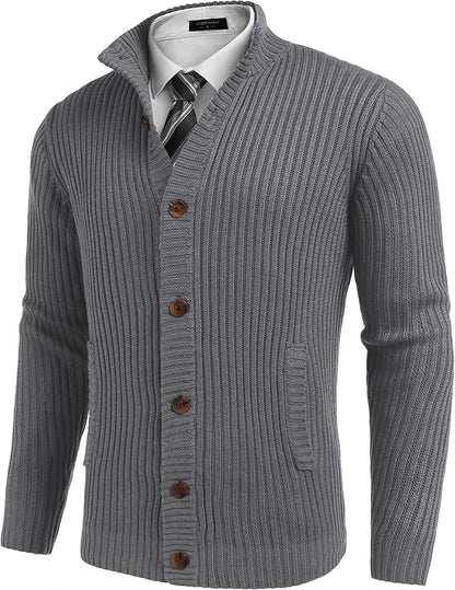 Stand Collar Button Down Sweaters (US Only)