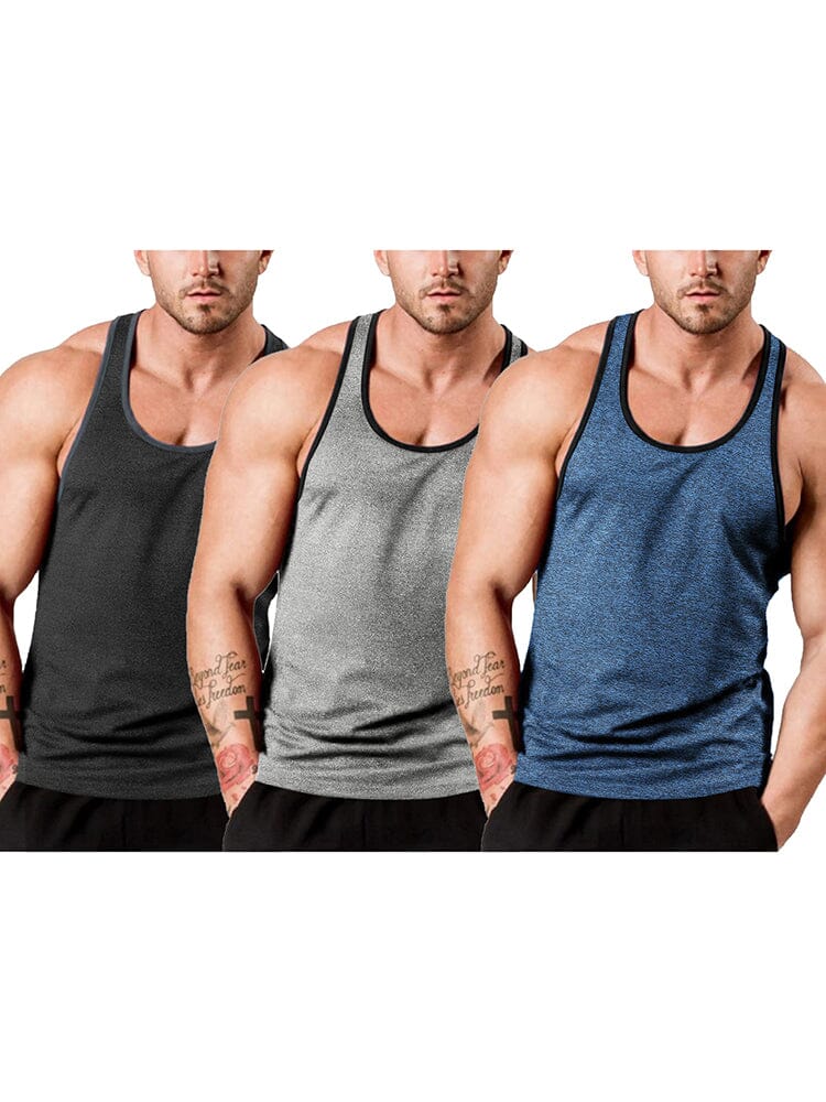 Men's 3-Pack Fitness Vest
