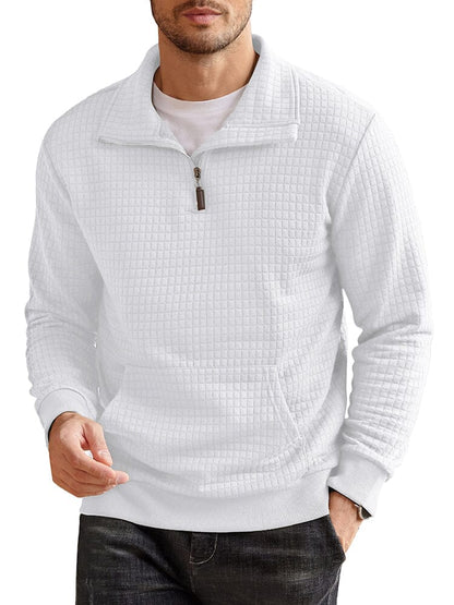 Casual Waffle Pullover Sweatshirt (US Only)