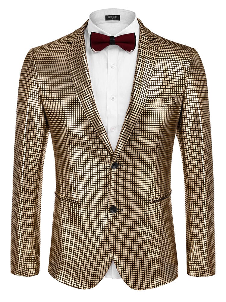 Stylish Metallic Blazer Jacket (US Only)