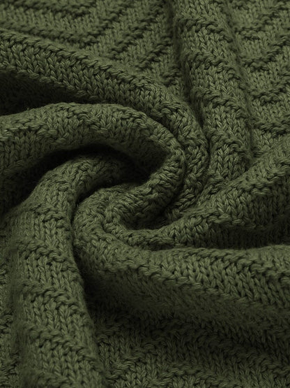 Casual Cable Knit Henley Sweater (US Only)