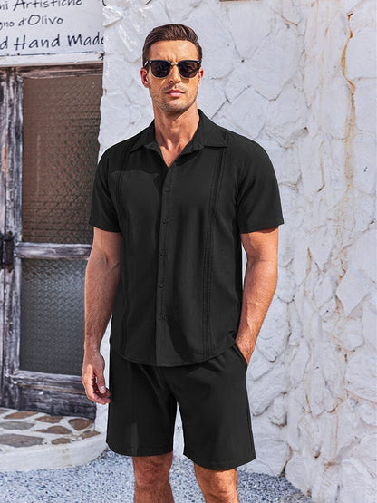 Soft Cuban Shirt Shorts Set (US Only)
