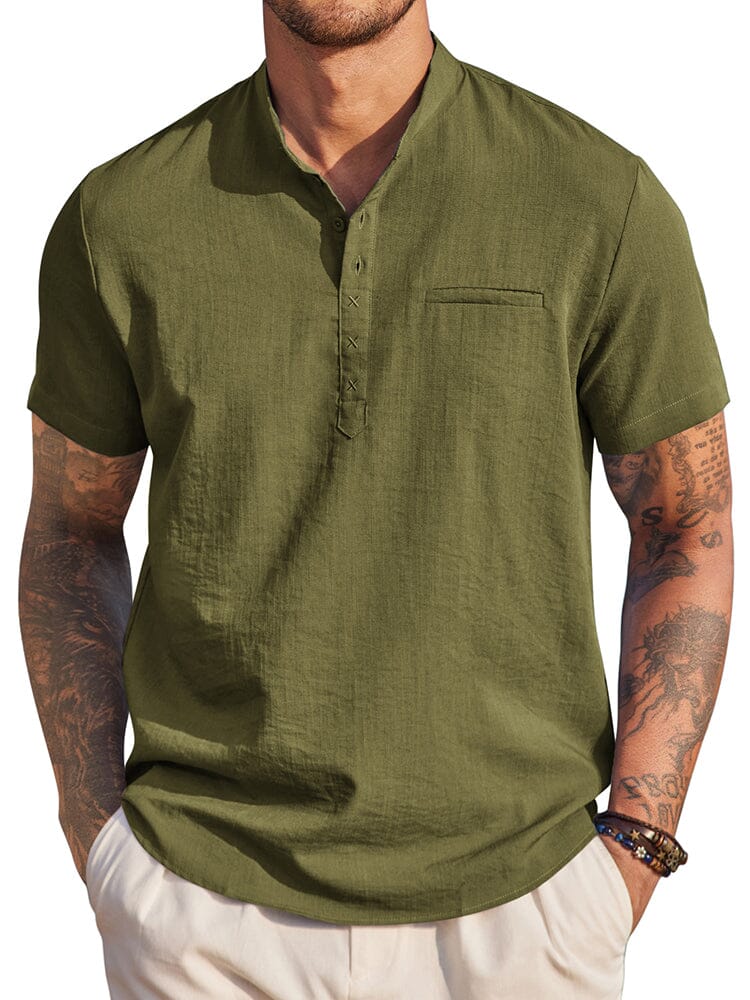 Classic Comfy Summer Henley Shirt (US Only)