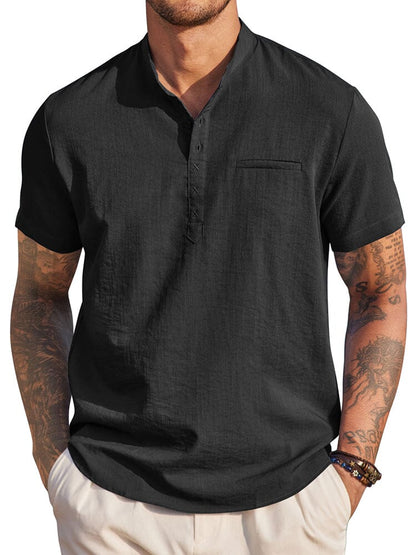 Classic Comfy Summer Henley Shirt (US Only)