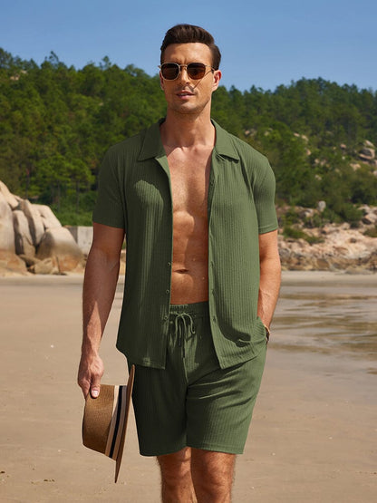 Summer Stretch Ribbed Knit Set (US Only)