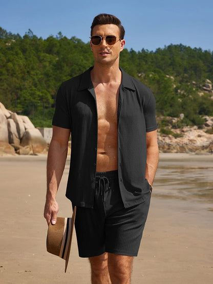 Summer Stretch Ribbed Knit Set (US Only)