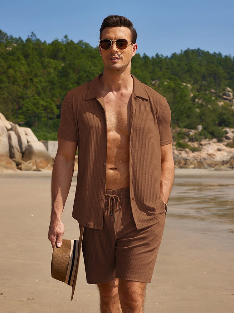 Summer Stretch Ribbed Knit Set (US Only)
