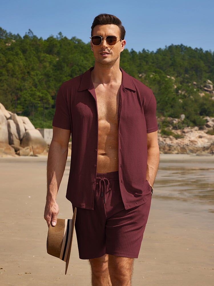 Summer Stretch Ribbed Knit Set (US Only)