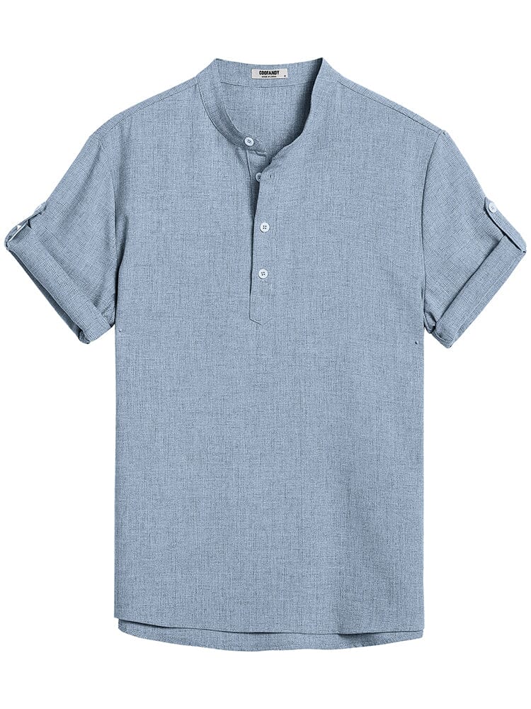 Summer Essential Linen Henley Shirt (US Only)