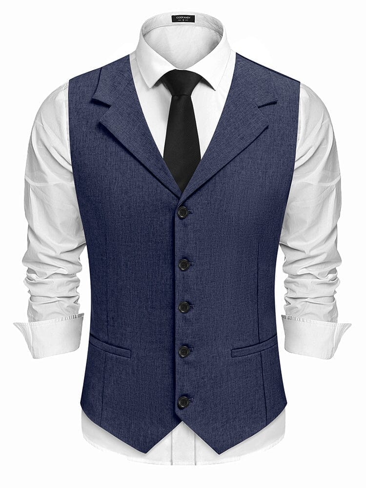 Slim Fit Notch Lapel Formal Vest (US Only)