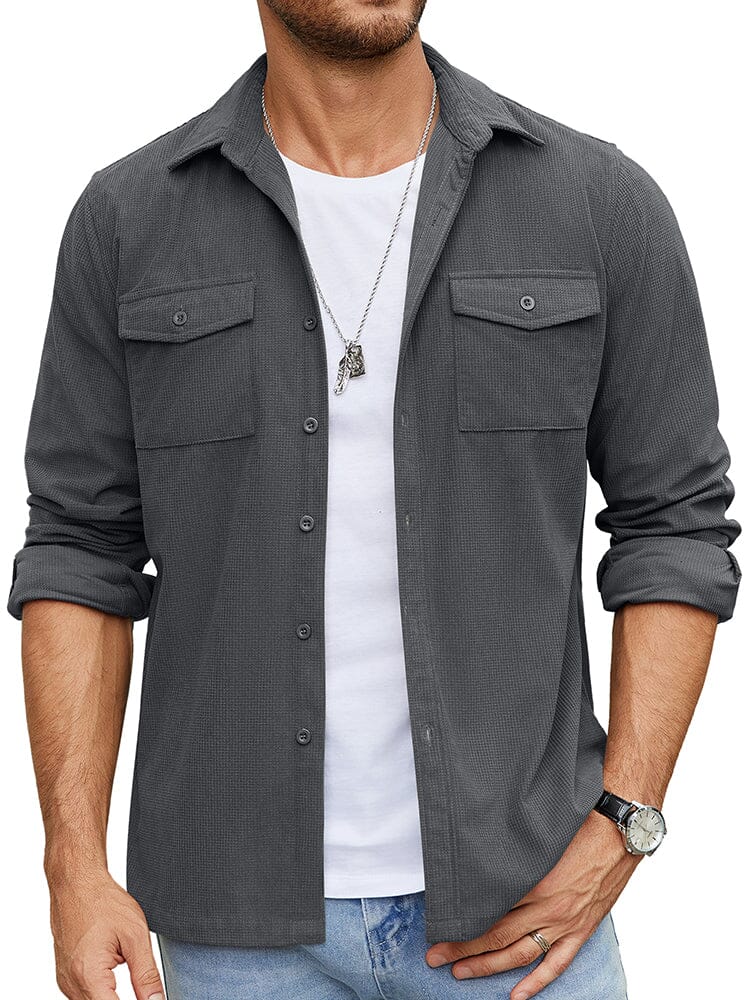 Leisure Waffle Shirt Jacket (US Only)