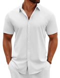 Casual Summer Button Down Short Sleeve Shirts (US Only)