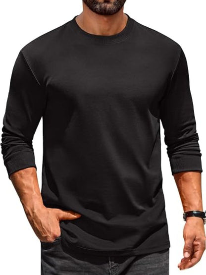 Casual Crew Neck Long Sleeve T-Shirt (US Only)