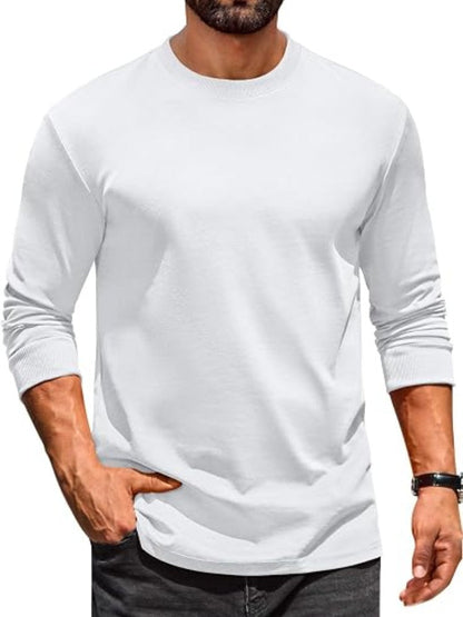 Casual Crew Neck Long Sleeve T-Shirt (US Only)