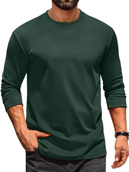 Casual Crew Neck Long Sleeve T-Shirt (US Only)