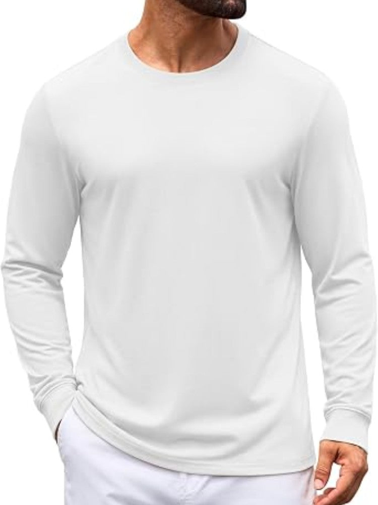 Minimalist Long Sleeve Crew Neck T-Shirt (US Only)