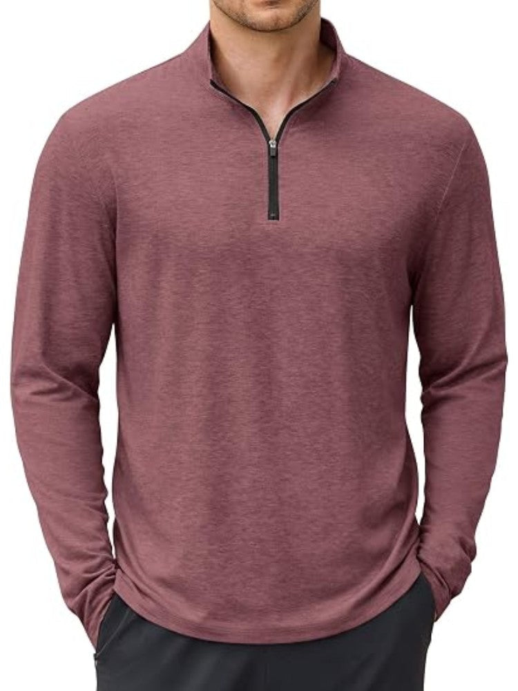 Lightweight Quarter Zip Mock Neck Golf Pullover (US Only)