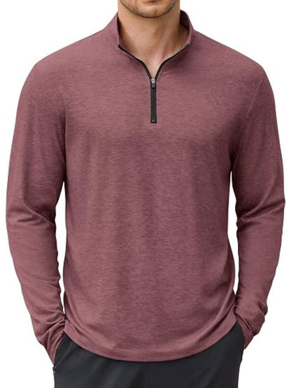 Lightweight Quarter Zip Mock Neck Golf Pullover (US Only)